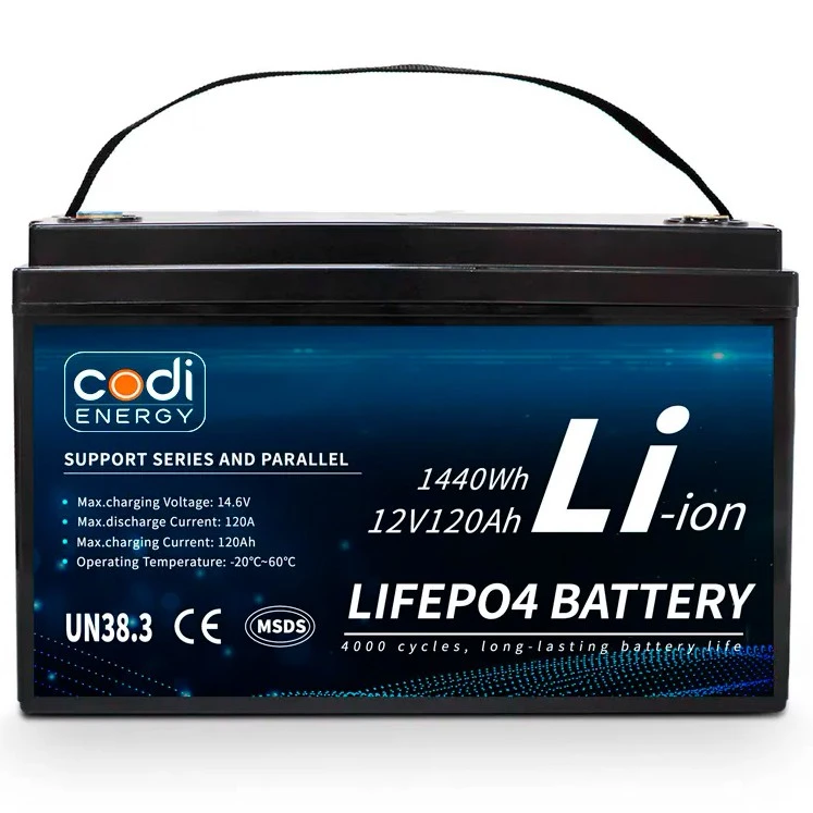 Аккумулятор для ИБП UPS Codi Energy LiFePO4 12V/120AH 1440W/h литиево-железо-фосфатный