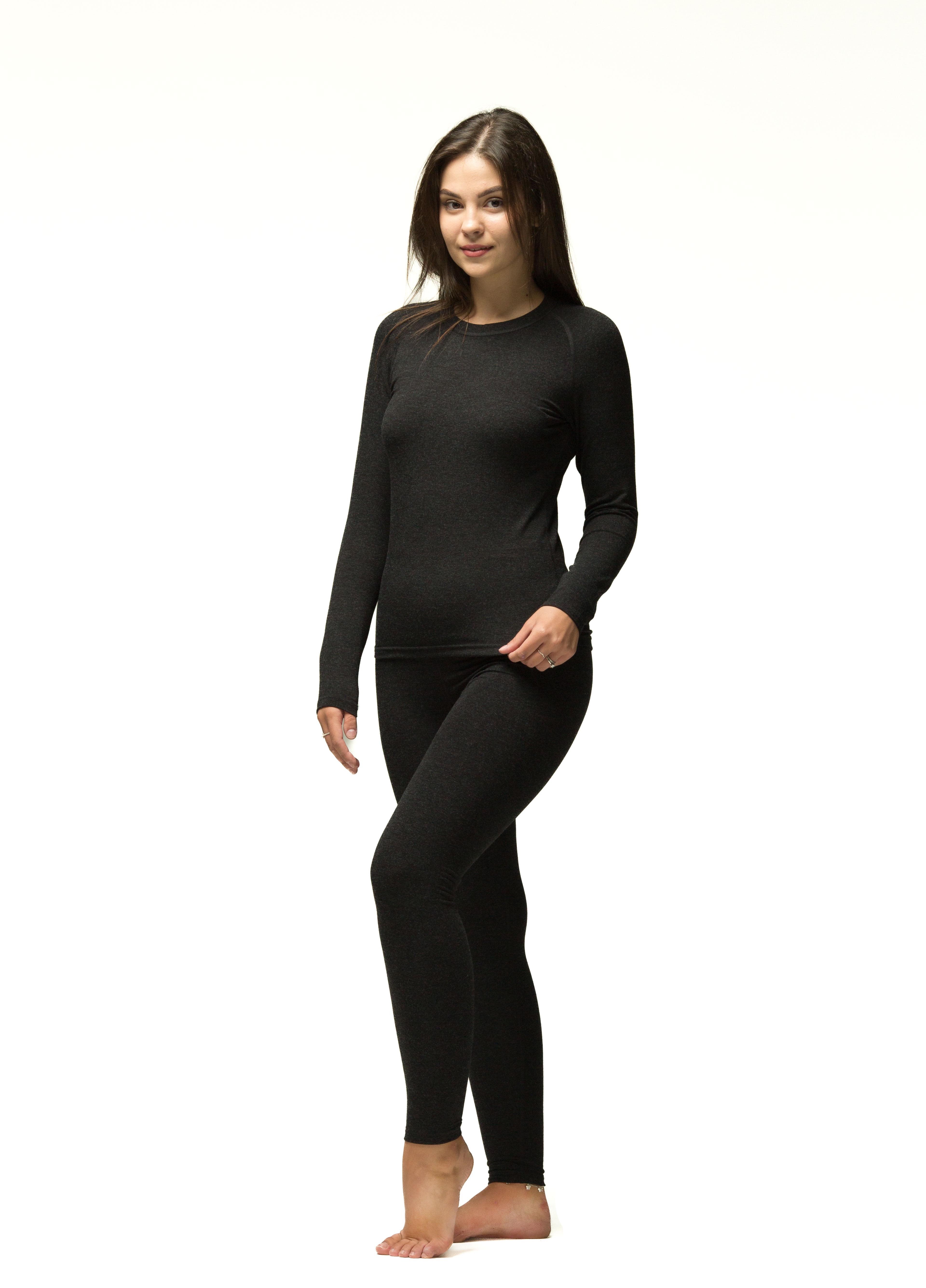 Комплект термобілизни жіночий Наталюкс тонкий плоский шов M Чорний (7926413290931) Комплект термобілизни жіночий Наталюкс тонкий плоский шов M Чорний (7926413290931)