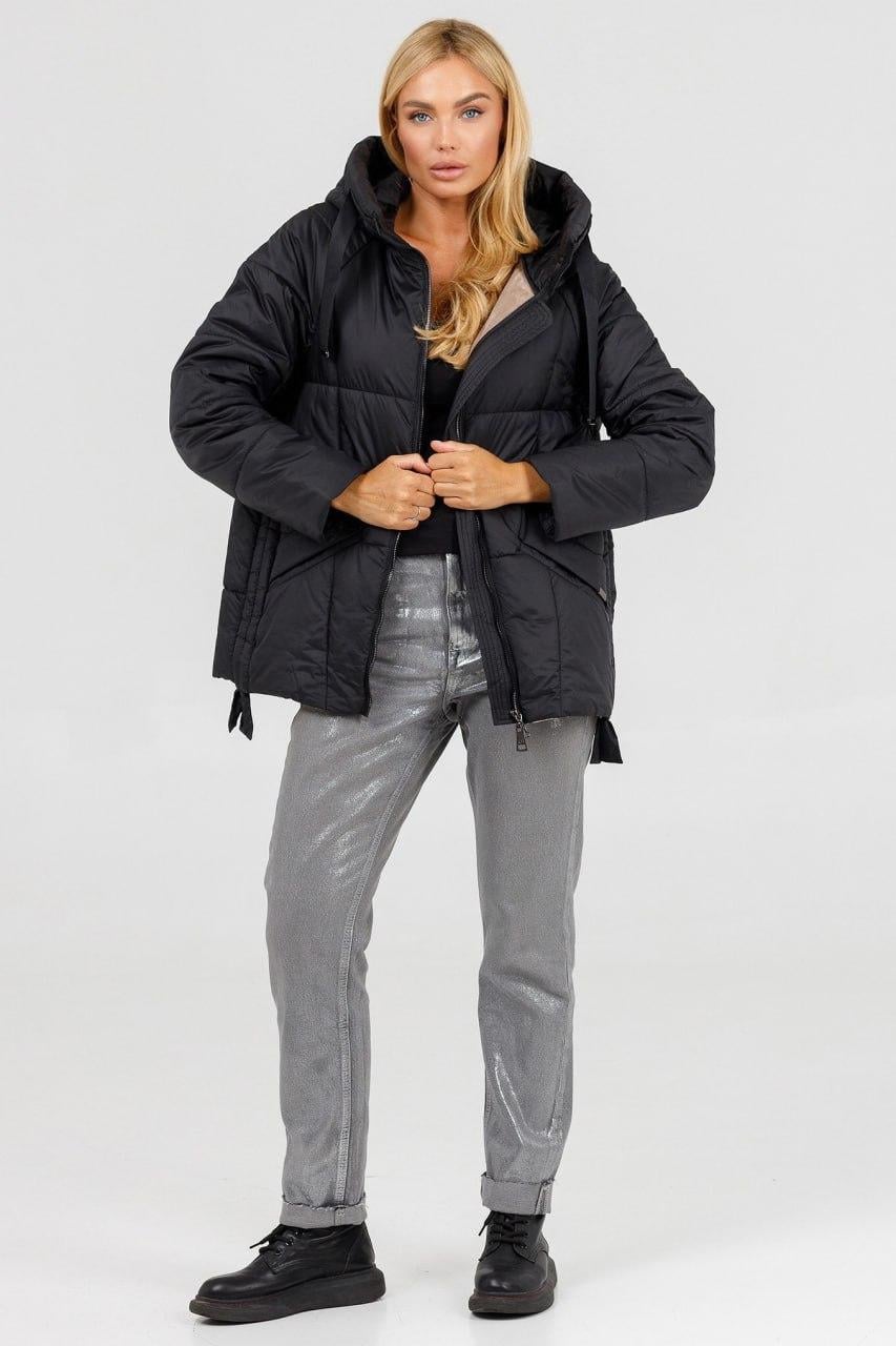 Куртка женская на флисе Lora Duvetti р. 46 Черный (236\46)