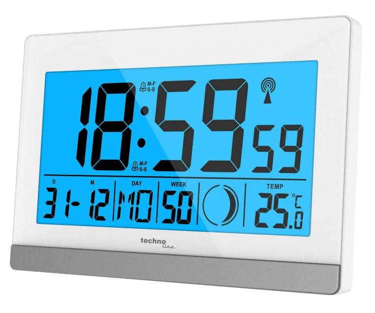 Часы настольные Technoline WS8056 White/Silver (WS8056) Часы настольные Technoline WS8056 White/Silver (WS8056)