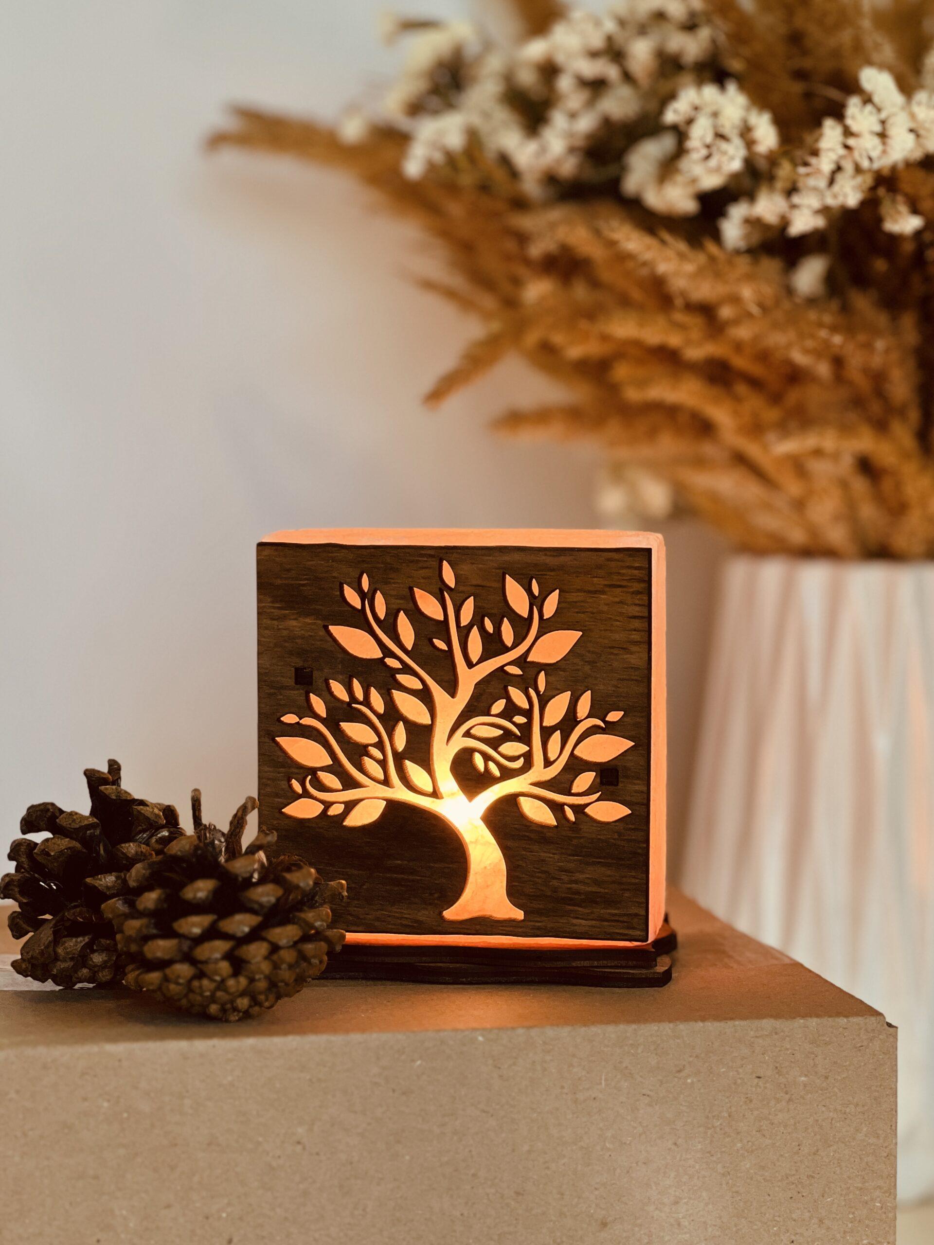 Соляная лампа декоративная Himalayan Дерево №2 1 кг (29903028)