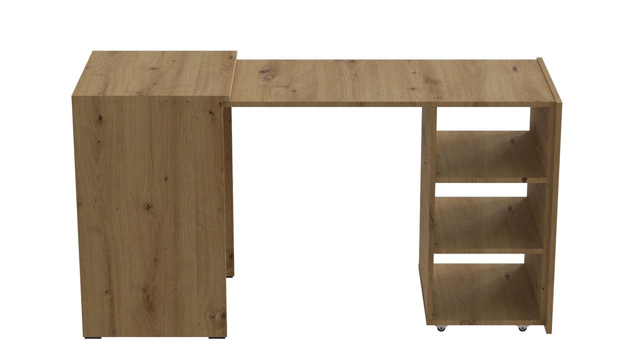 Стіл-тумба трансформер Ferrum-decor Смарт 1/2 ДСП 16 мм 750x1450x600 мм Дуб Артізан (FRD-105079) - фото 7