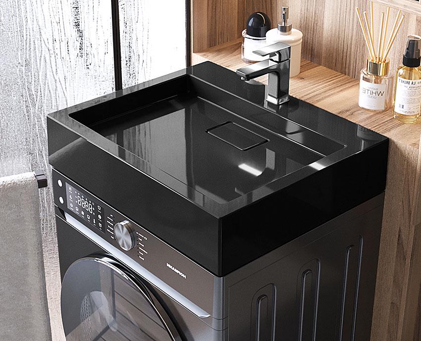 Умивальник на пральну машину Luxor Line Black (744) - фото 11