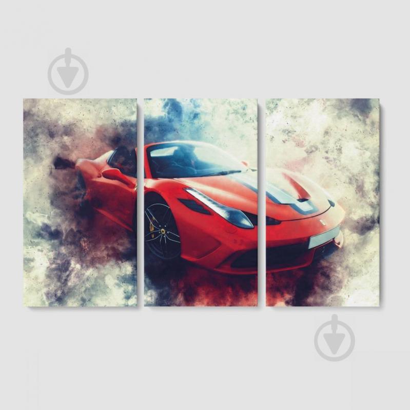 Модульная картина из трех частей Ferrari Malevich Store 156x100 см (MK311627)