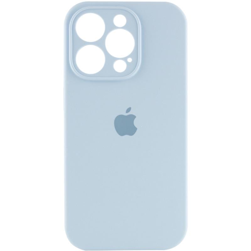 Противоударный Чехол Silicone Case Full Camera Protective (AA) для Apple iPhone 15 Pro (6.1") Голубой / Sweet Blue