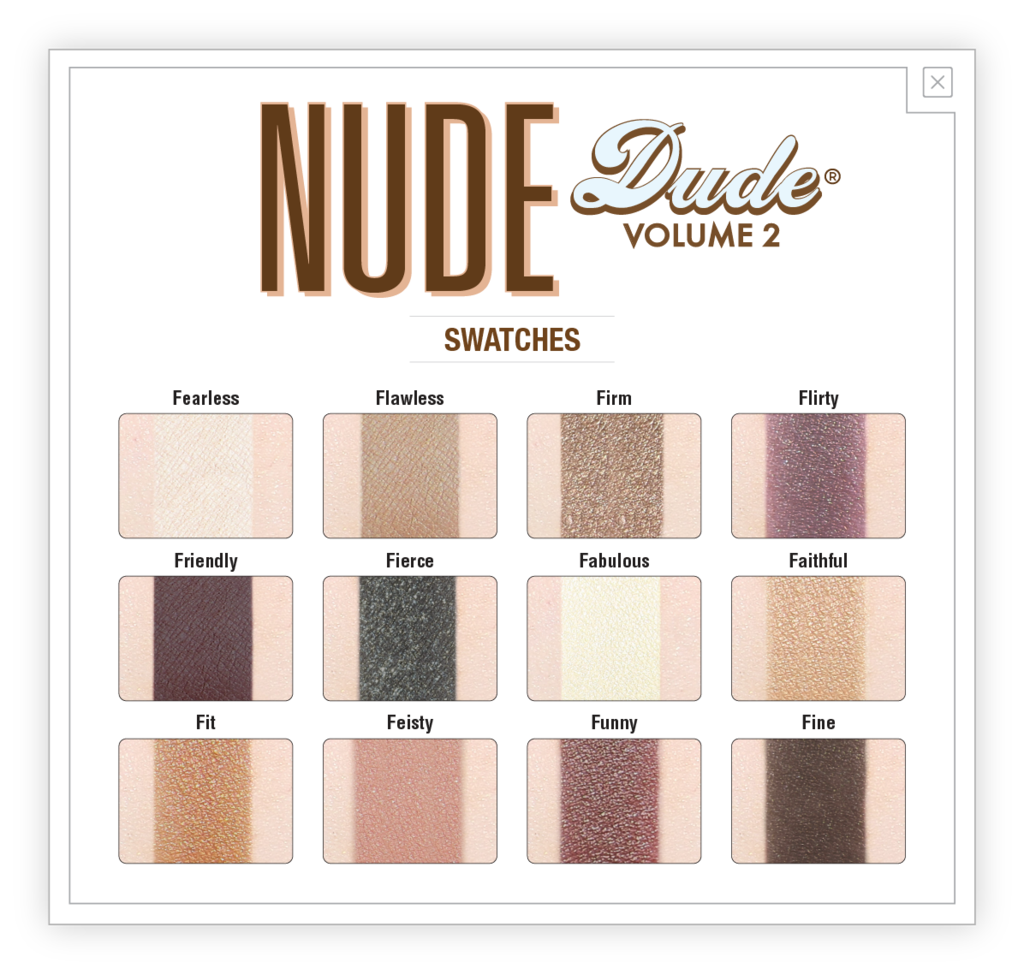 Палетка тіней theBalm Nude Dude Eyeshadow 11,08 г (301211) - фото 2