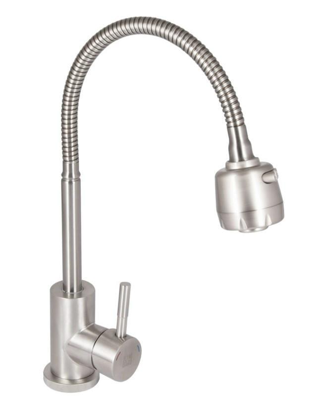 Смеситель для кухни Lidz Aria 015F41 k35 Nickel (LDARI015F41NKS45306)