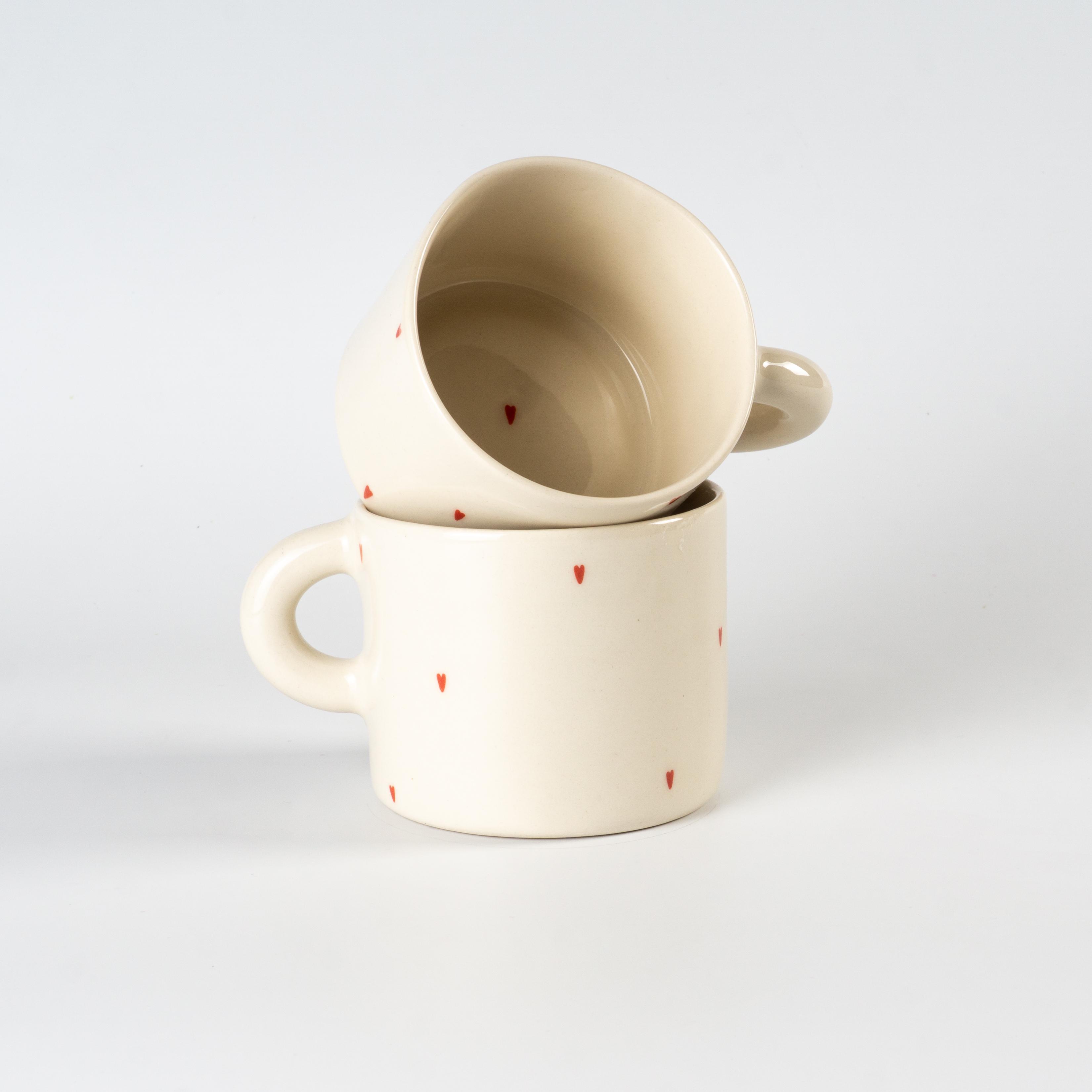 Чашка керамічна з серцями ручна робота напівпорцеляна 350 мл (PRS-CUP-IMG-350-I-HEART) - фото 4 Чашка керамічна з серцями ручна робота напівпорцеляна 350 мл (PRS-CUP-IMG-350-I-HEART) - фото 4