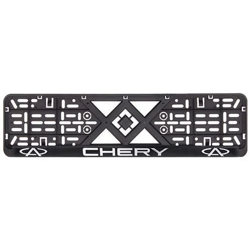 Рамка номера пластик SR с хромированной рельефной надписью CHERY