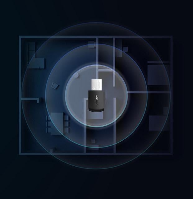 Адаптер сетевой Wi-Fi 6 UGREEN CM762 Black (AX900) - фото 3