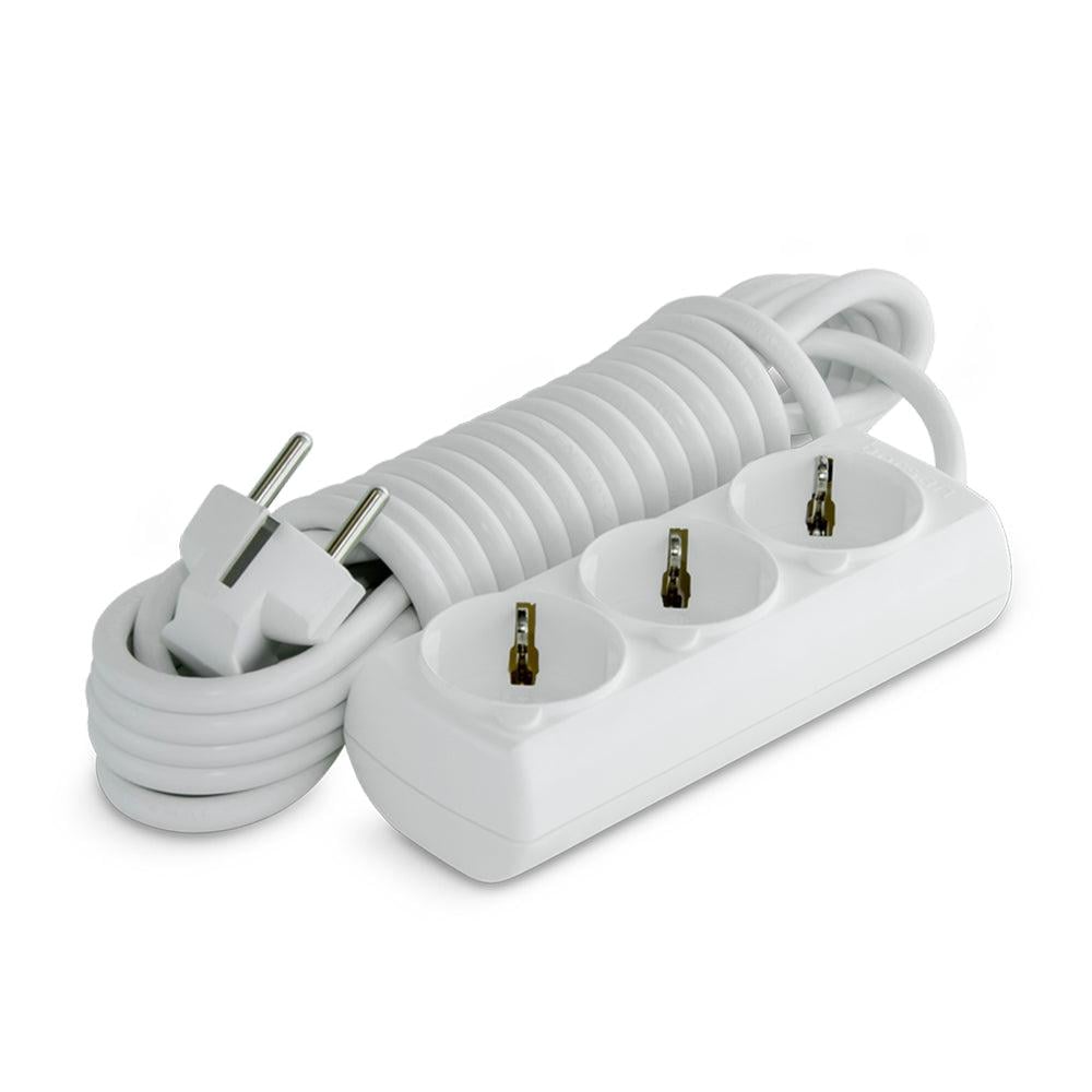 Подовжувач Borsan BR-1553-2 3 гнізда 2 м із заземленням Подовжувач Borsan BR-1553-2 3 гнізда 2 м із заземленням