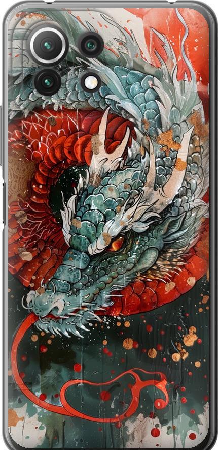 Чехол на Xiaomi Mi 11 Lite Стихия огня (6101t-2281-42517)