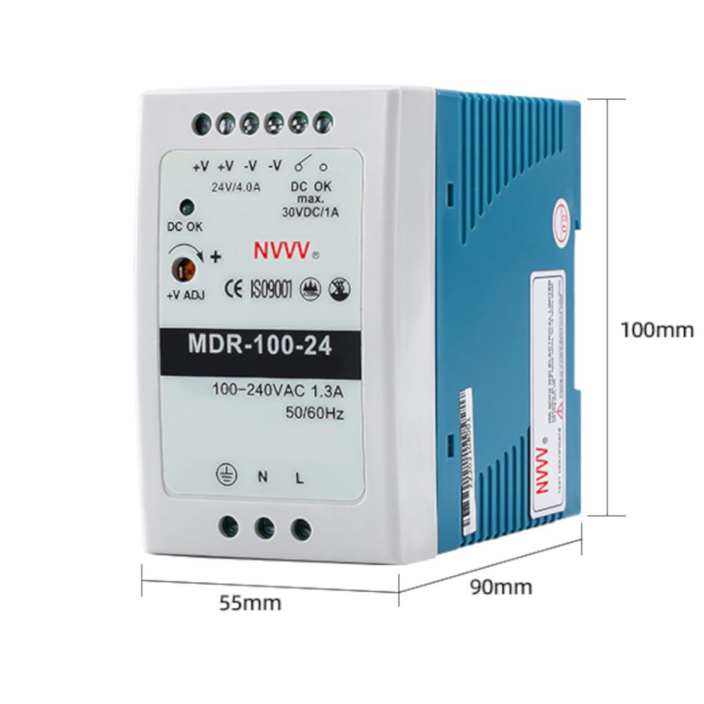 Блок питания на DIN-рейке NVVV 100W 4A 24V MDR-100-24 - фото 6