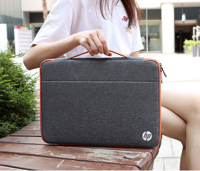 Сумка для ноутбука або документів HP 15,6" Сірий з помаранчевим (IBN039SJ2) - фото 9 Сумка для ноутбука або документів HP 15,6" Сірий з помаранчевим (IBN039SJ2) - фото 9