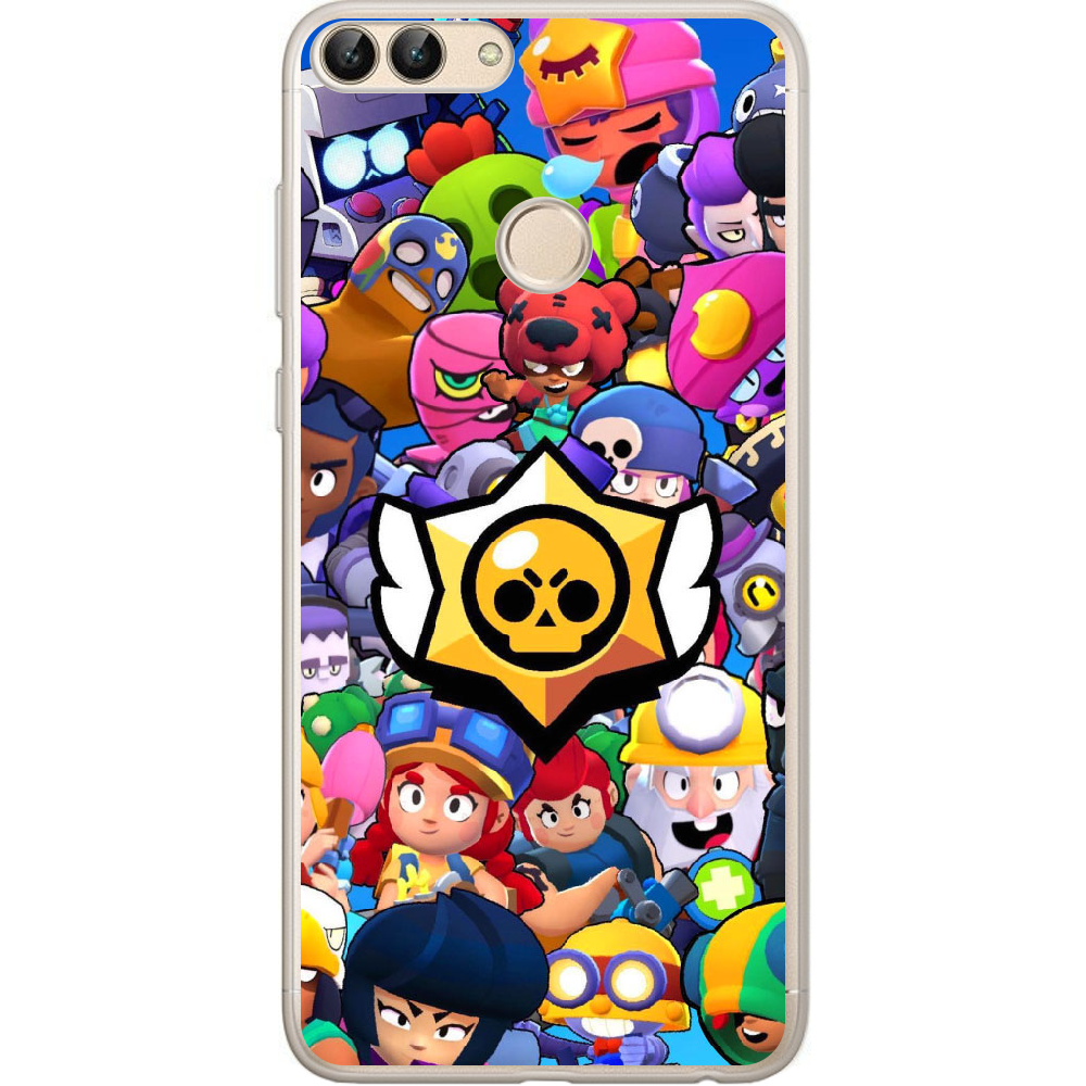 Чехол Boxface Huawei P Smart Brawl Stars Прозрачный силикон (32669-up2389-32669)