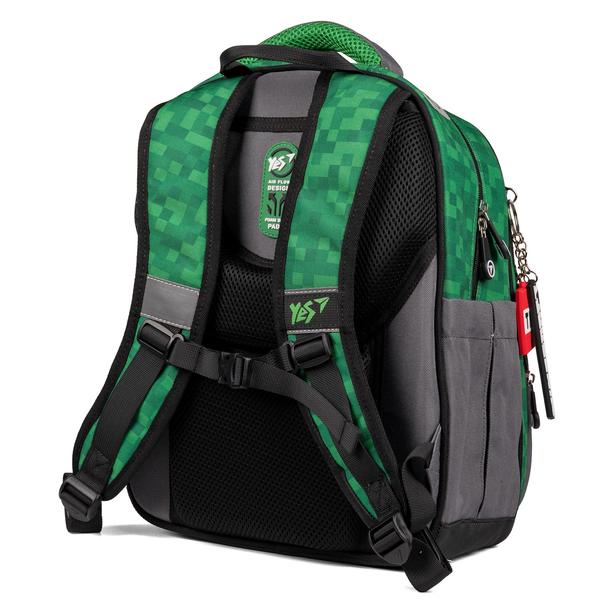 Школьный рюкзак полукаркасный YES Minecraft S-91 (559751) - фото 4