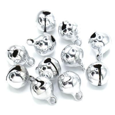 Бубенчик-подвеска 10 мм 10 шт. Серебристый (ПД0010ф00)