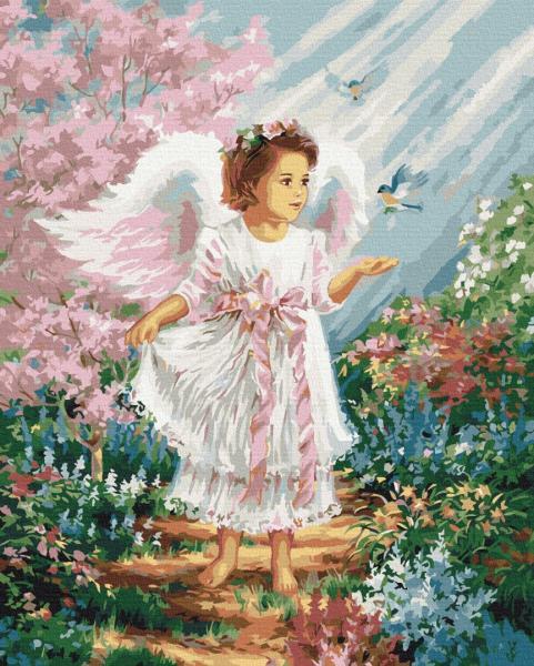 Картина за номерами Brushme Ангели Ангелятко 40х50 см в термопакеті (BS27188)