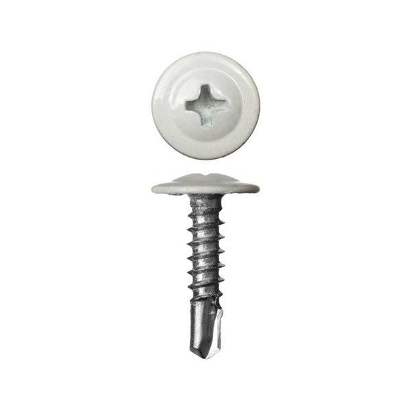 Саморез с пресшайбой со сверлом 4,2x16 мм 100 шт. RAL 9010