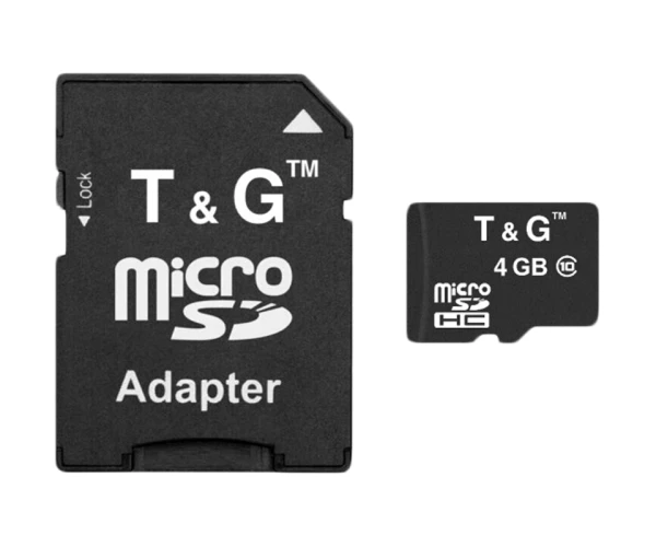 Карта памяти T&G microSDHC Class 10/Adapter SD 4Gb