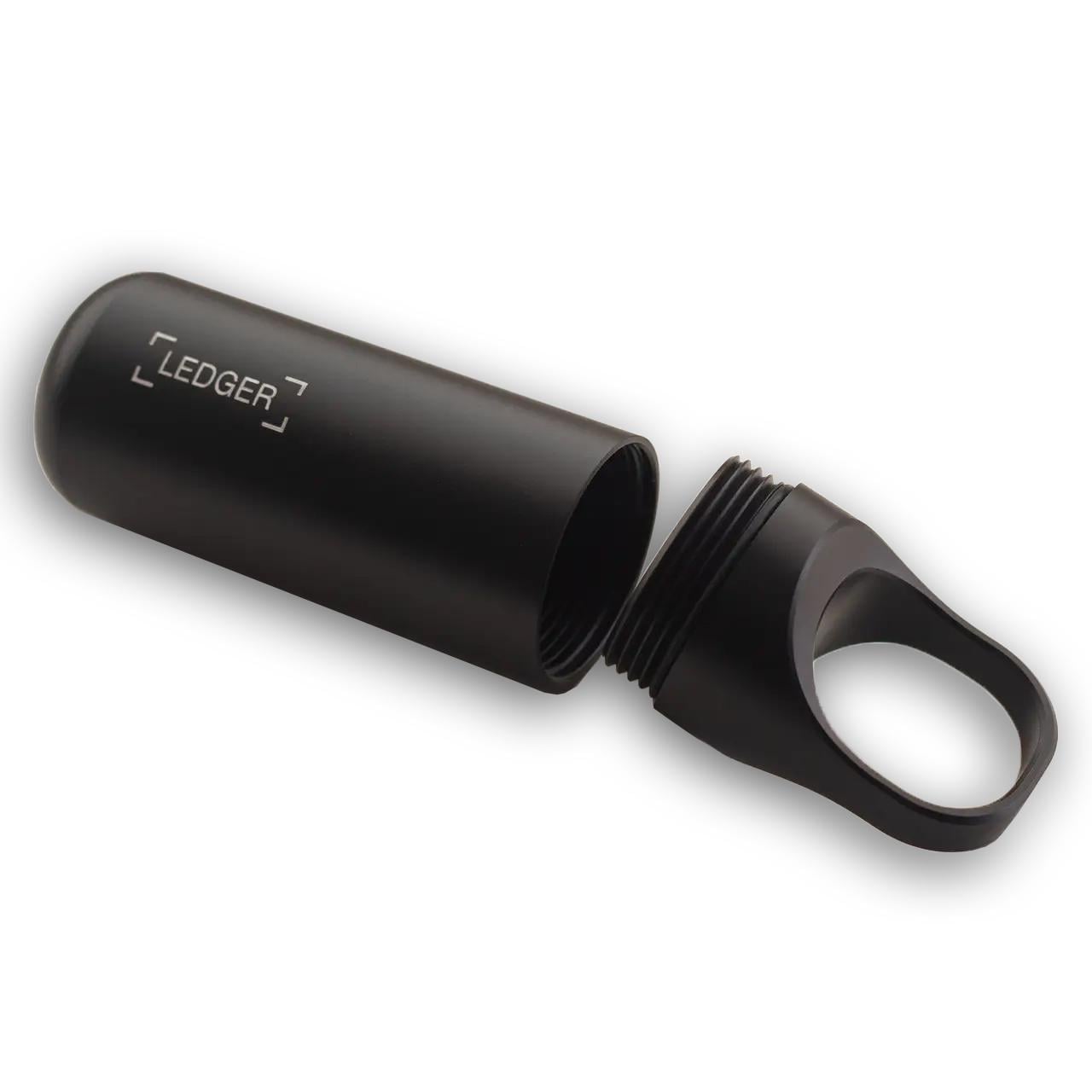 Капсула металлическая для криптогаманца Ledger Nano S/Ledger Nano S Plus Черный (LNSCC)
