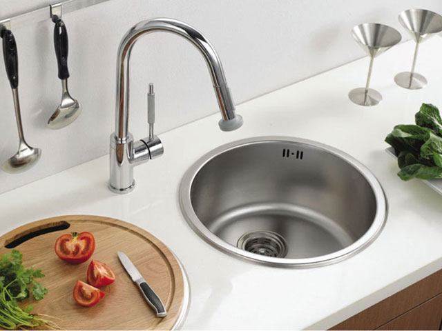 Мойка кухонная Aqua-World FIRENZE 440 мм нержавейка матовая 0,8 мм с сифоном круглая Мойка кухонная Aqua-World FIRENZE 440 мм нержавейка матовая 0,8 мм с сифоном круглая