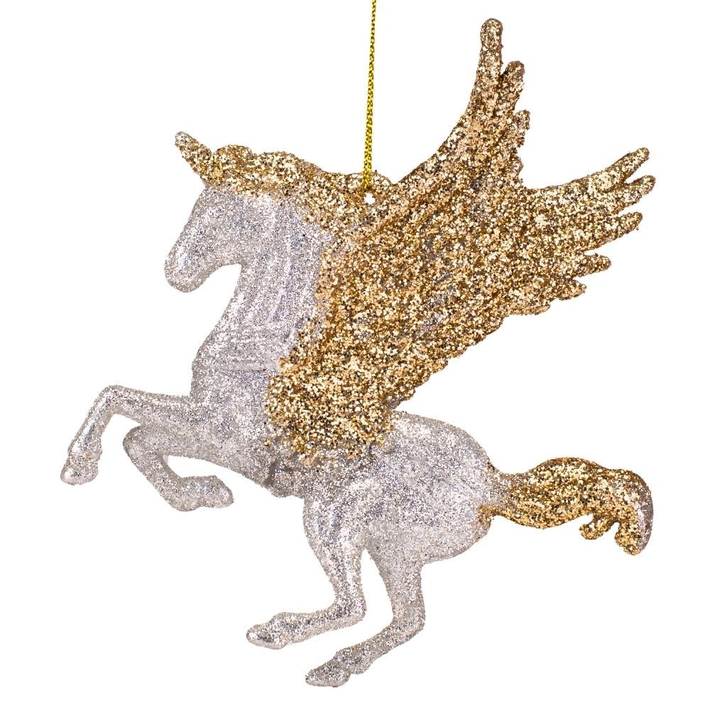 Іграшка на ялинку Elisey Пегас 13,5 см Сірий (NH-106-K-30)