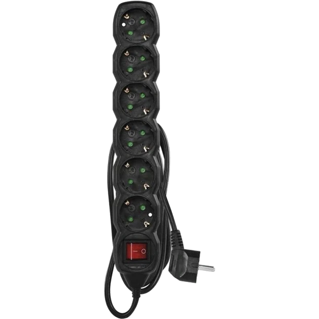 Подовжувач мережевий EMOS PC1621R 6 розеток 1,5 м (3012223774)