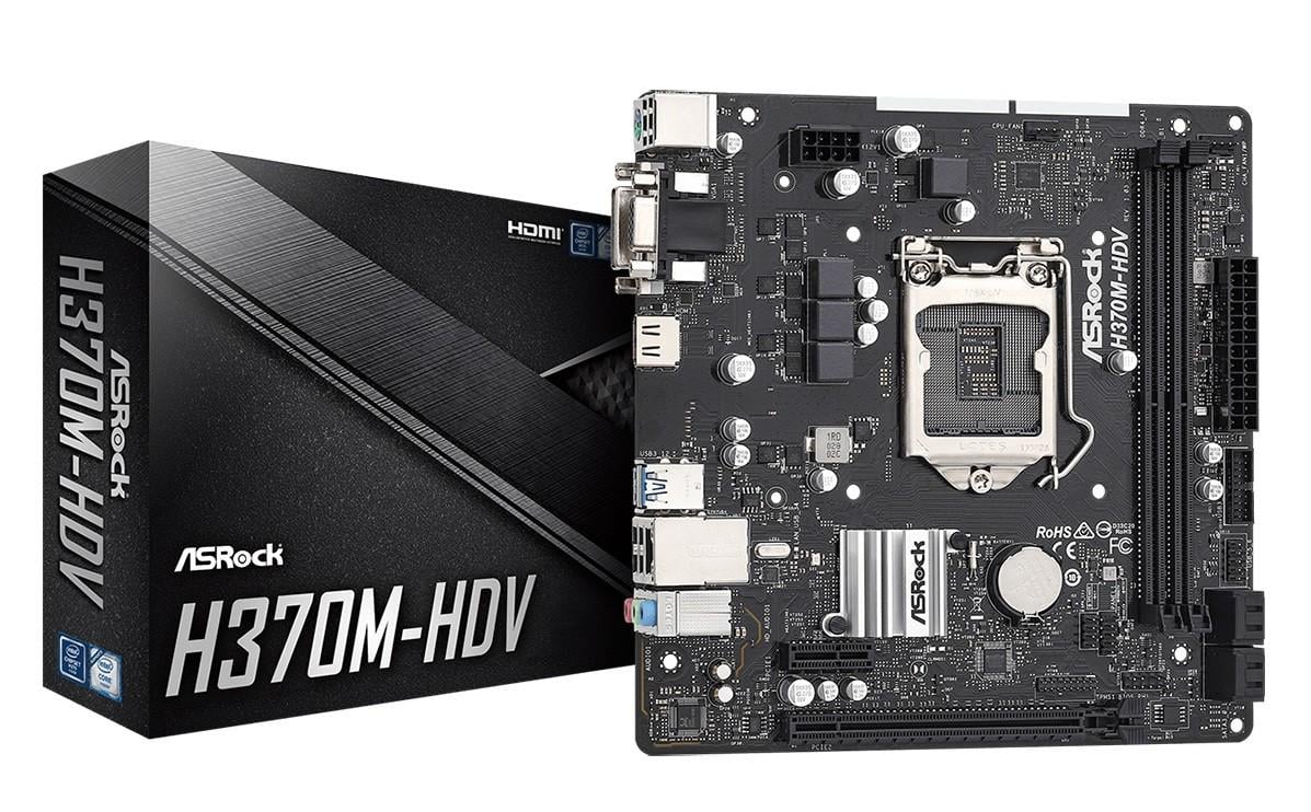 Материнская плата ASRock H370M-HDV Socket 1151 mATX (21028208) - фото 4