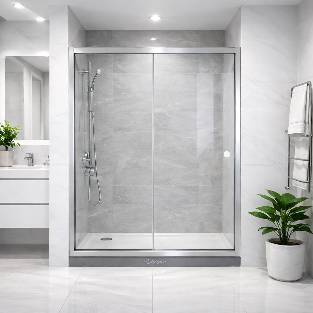 Душевая дверь раздвижная Shower SATURN STN-785-6 прозрачное стекло 190х150 см Хром (C15599) Душевая дверь раздвижная Shower SATURN STN-785-6 прозрачное стекло 190х150 см Хром (C15599)