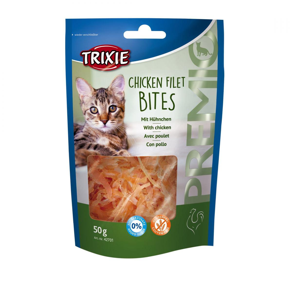 Лакомство для кошек Trixie PREMIO Chicken Filet Bites 50 г (42701)