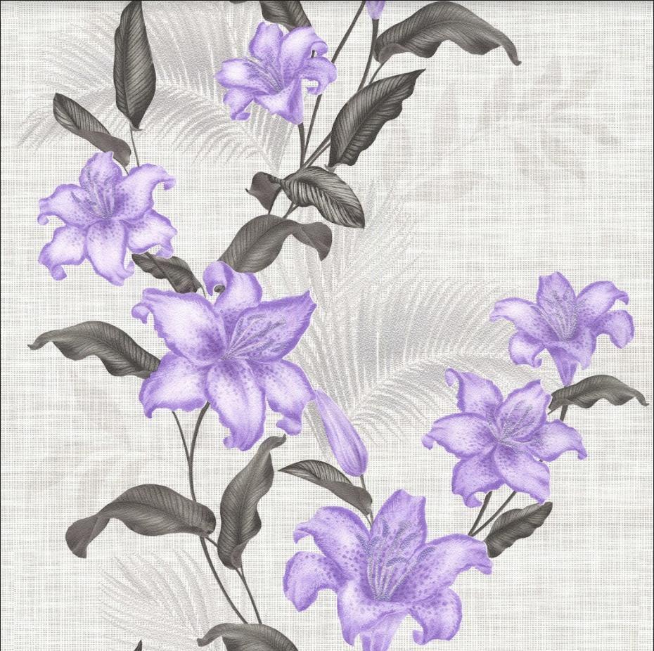 Обои тисненные Эксклюзив Люкс на бумажной основе 0,53х10,05 м Фиолет (073-05)