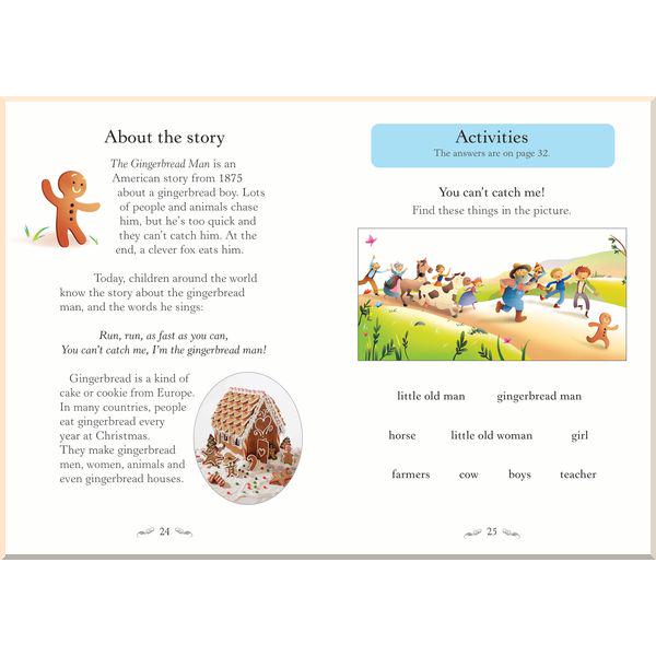 Книга Usborne "Gingerbread Man with activities and free audio" Hans Christian Andersen/Mairi Mackinnon (ISBN:9781474924627) - фото 4