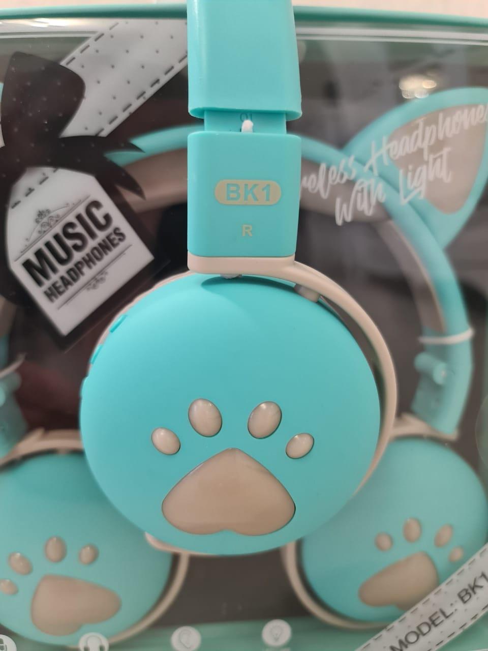 Наушники беспроводные детские CAT ВК-1 LED Мятно-зеленый (26389244) - фото 6