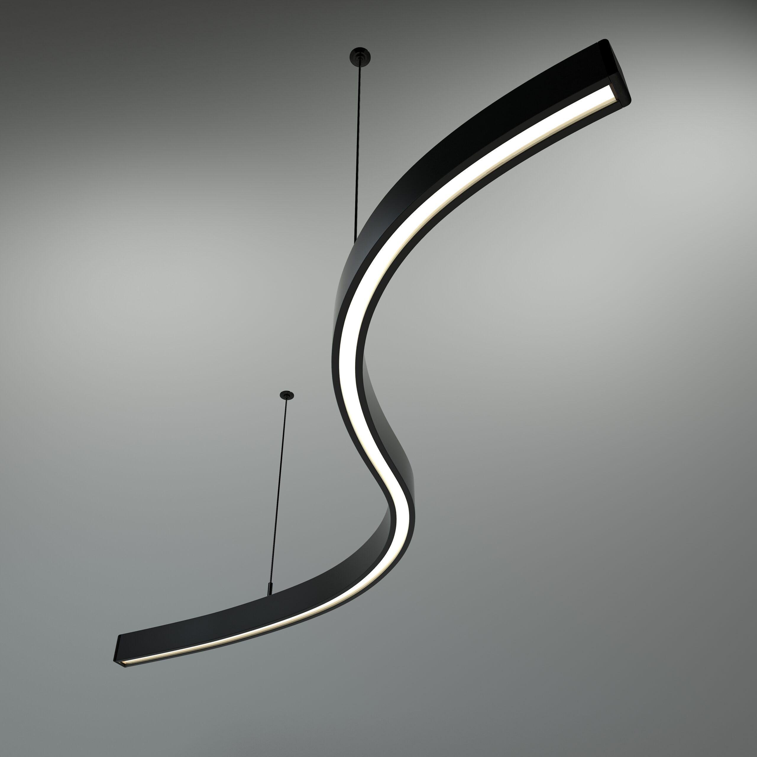 Светильник MG FLASH WAVE Черный/Матовый (7746)