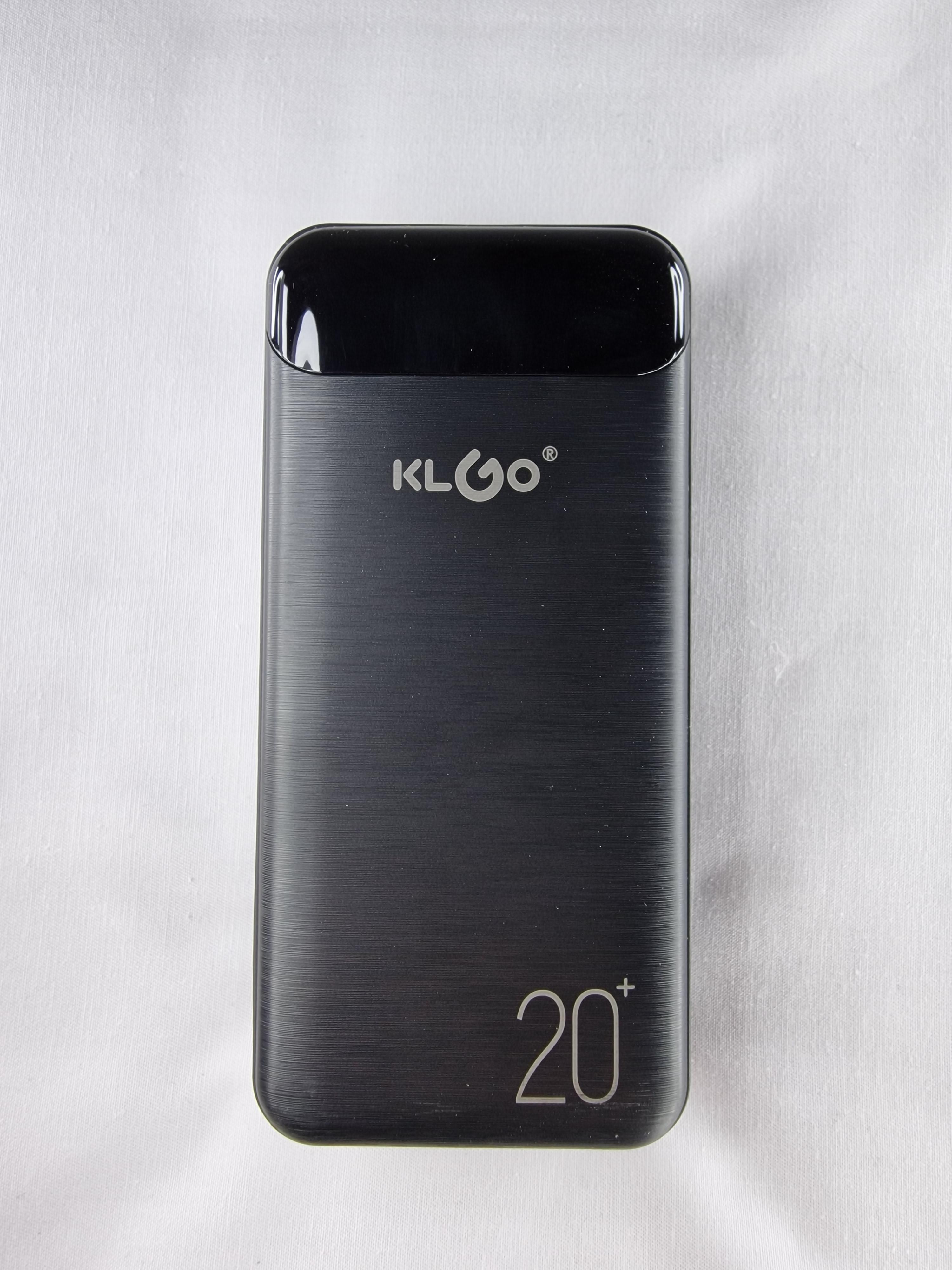 Зовнішній акумулятор KLGO 20000 mAh KP-89 Чорний