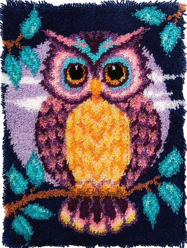 Набор для вышивки ковровой Сова 50х38 см (1109)