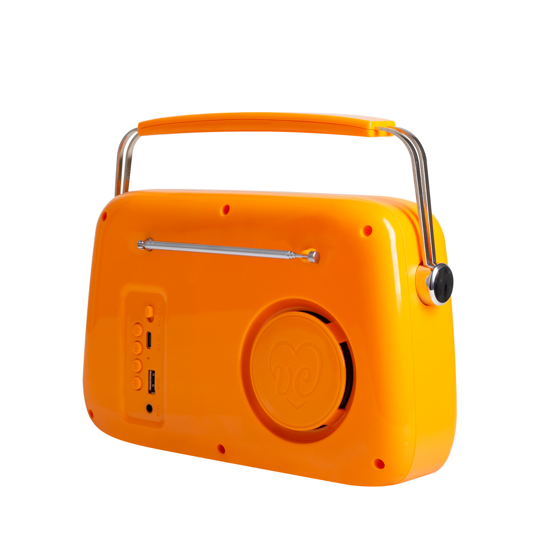 Радіо у ретро стилі Bluetooth Vintage Cuisine металева ручка Помаранчевий - фото 3