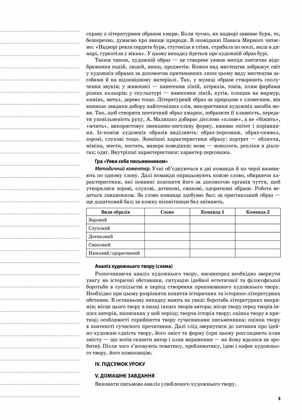 Учебник Мой конспект. Украинская литература. 8 класс. Новая программа УММ032 (9786170028051) - фото 5