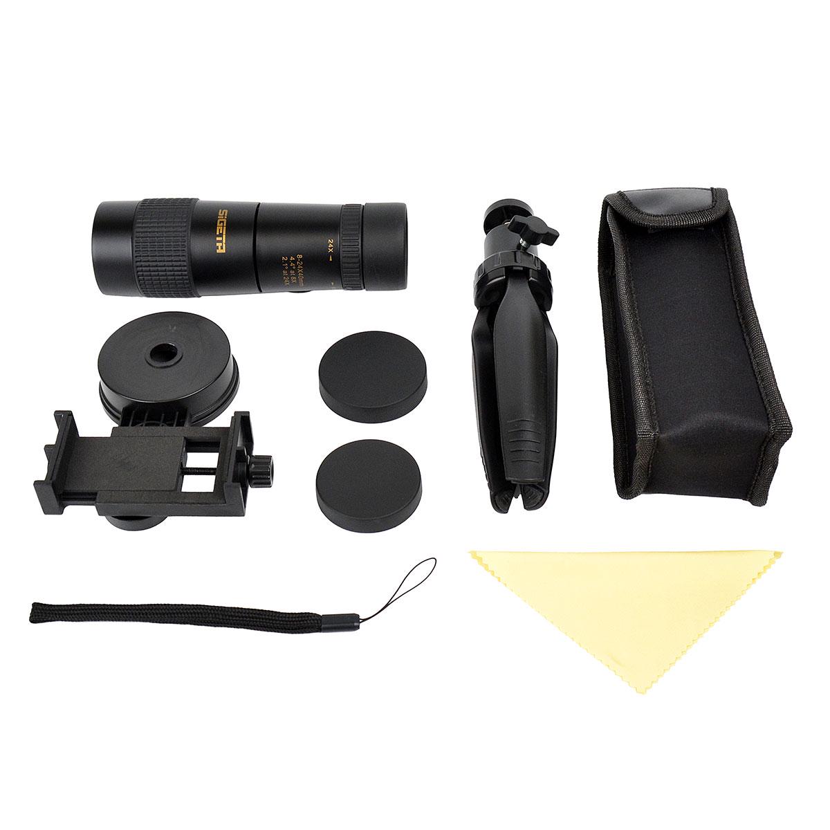 Монокуляр SIGETA Haunt 8-24x40 со штативом/смартфоном-адаптером (db65421) - фото 9 Монокуляр SIGETA Haunt 8-24x40 со штативом/смартфоном-адаптером (db65421) - фото 9