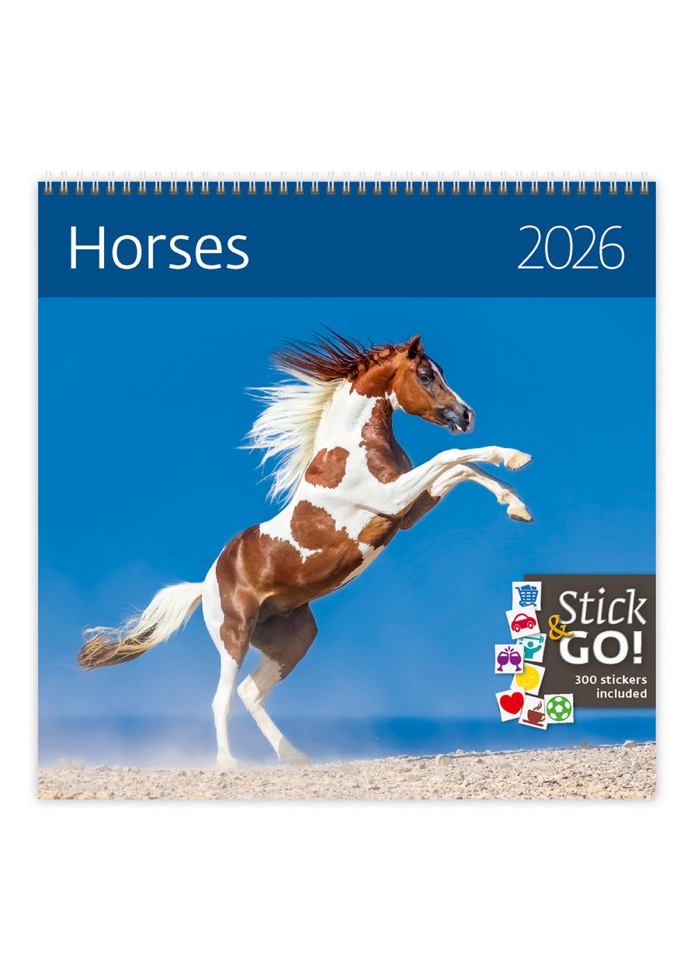 Календарь Helma Horses 2026 30x30 см (LP03-26)