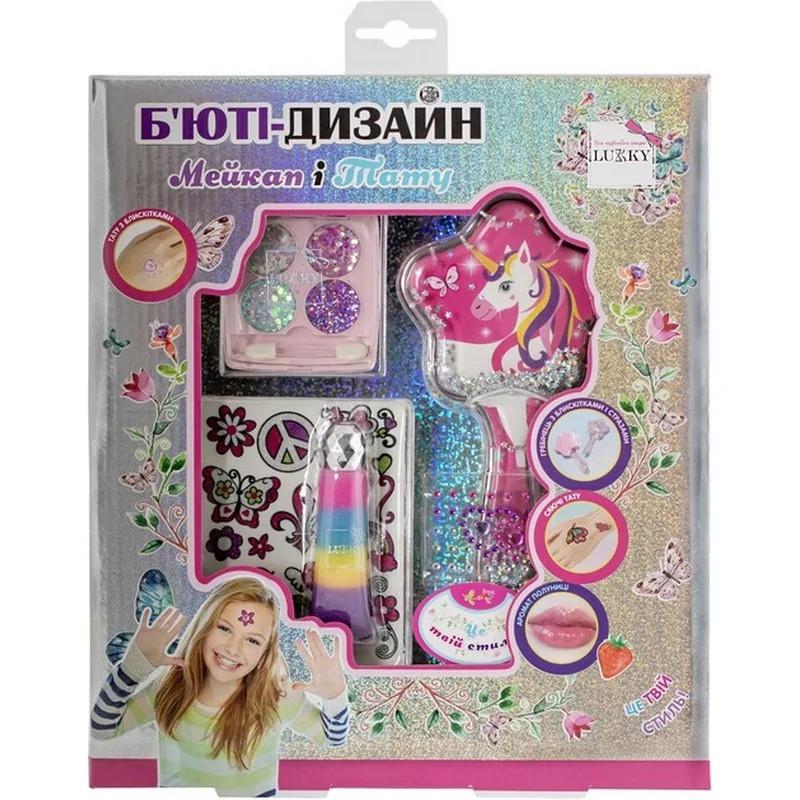 Дитячий набір кометики Мейкап і тату T20723 палетка 4 кольори (RLT51423)
