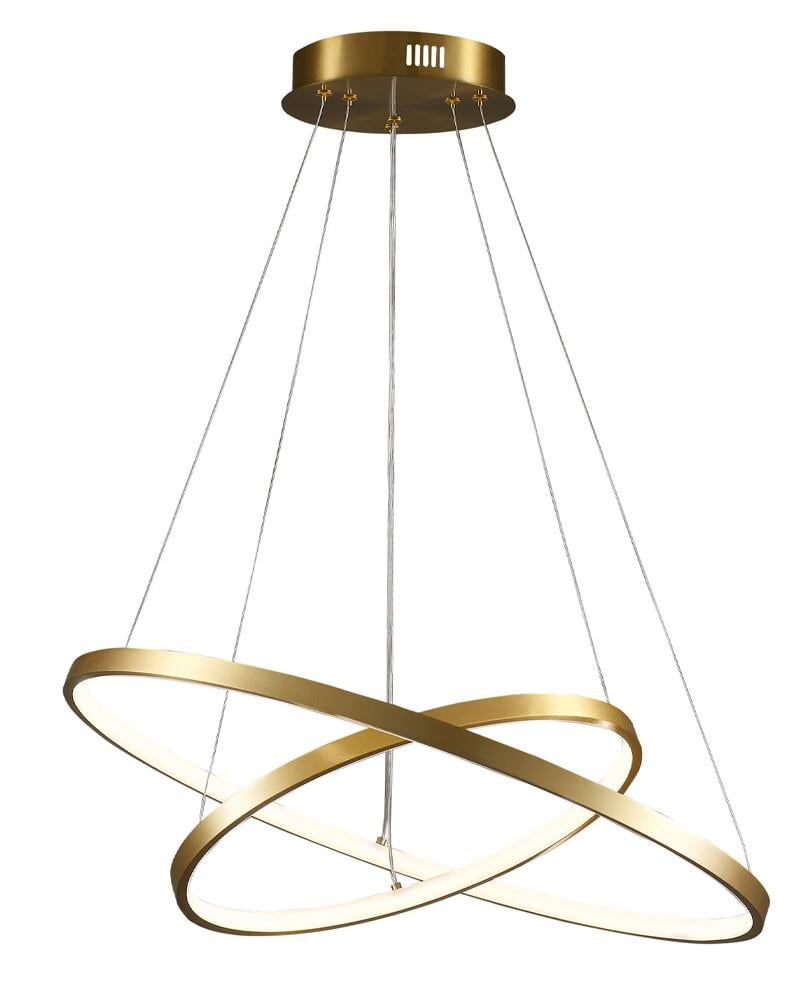 Светильник подвесной Polux 329189 Lea 2 LED 2x35W 4000K 4600Lm IP20 Золотой (26387311)