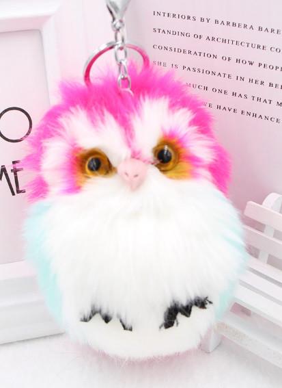 Мягкий брелок SUNROZ Animal Plush плюшевый попугай 15 см Розовый (SUN1820)