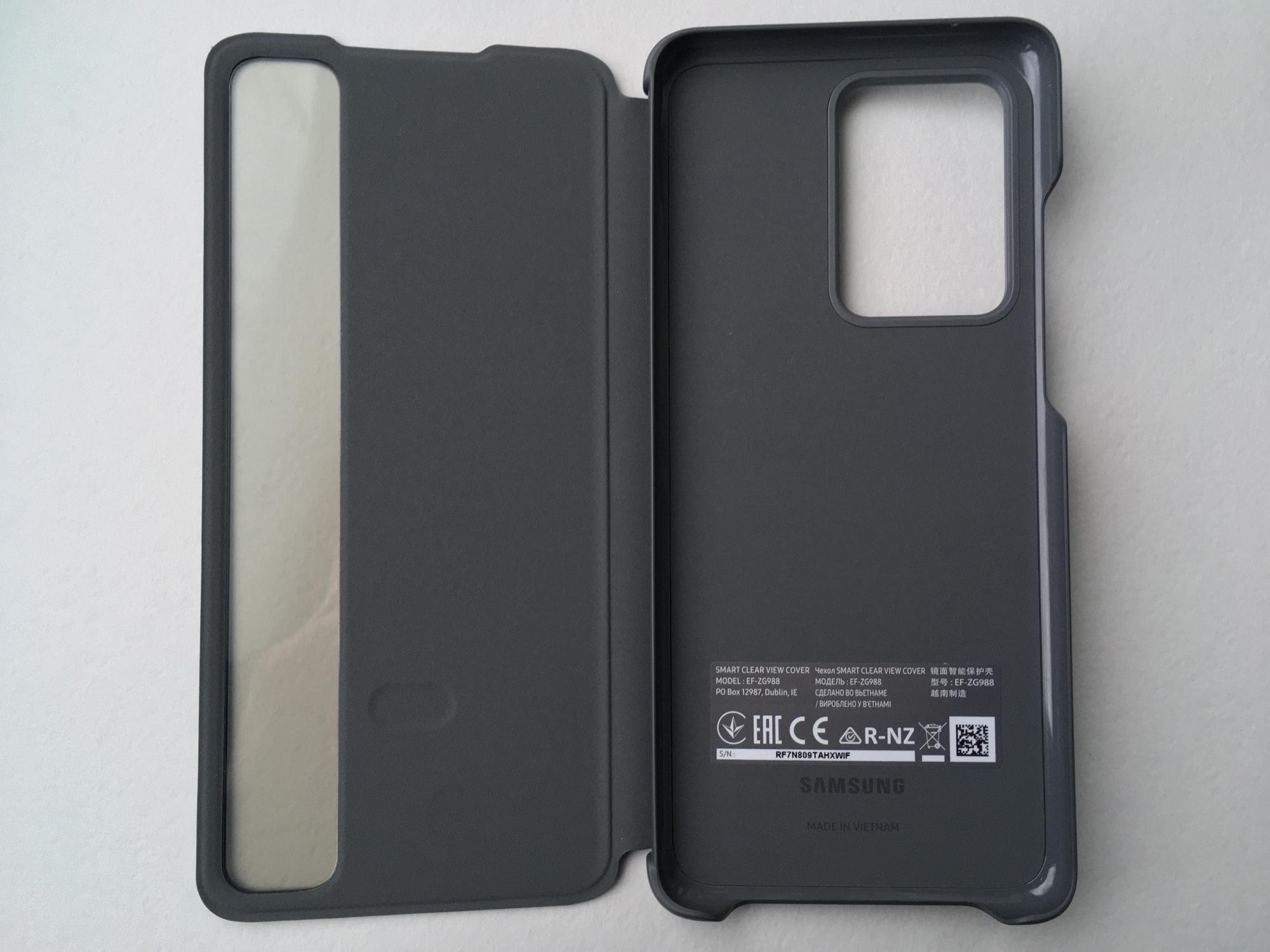 Чохол-книга S-View Flip Cover EF-ZG988CJEGRU для Samsung Galaxy S20 Ultra Grey - фото 3