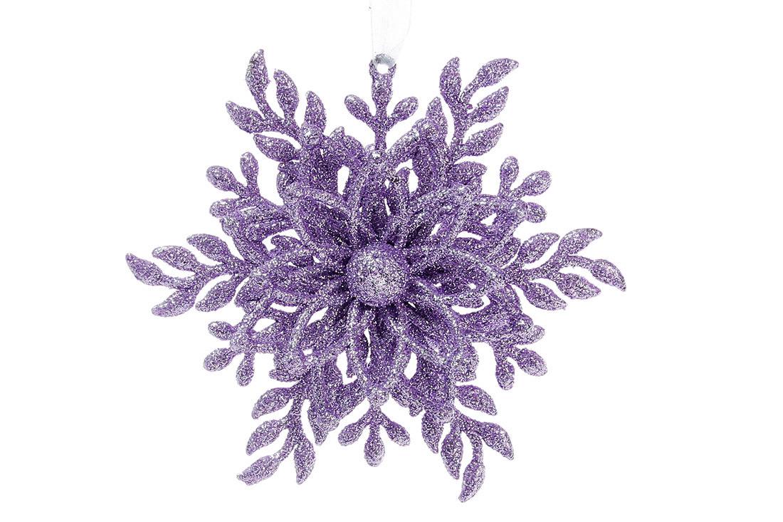 Новогодняя подвеска BonaDi Снежинка 12 см (788-914)