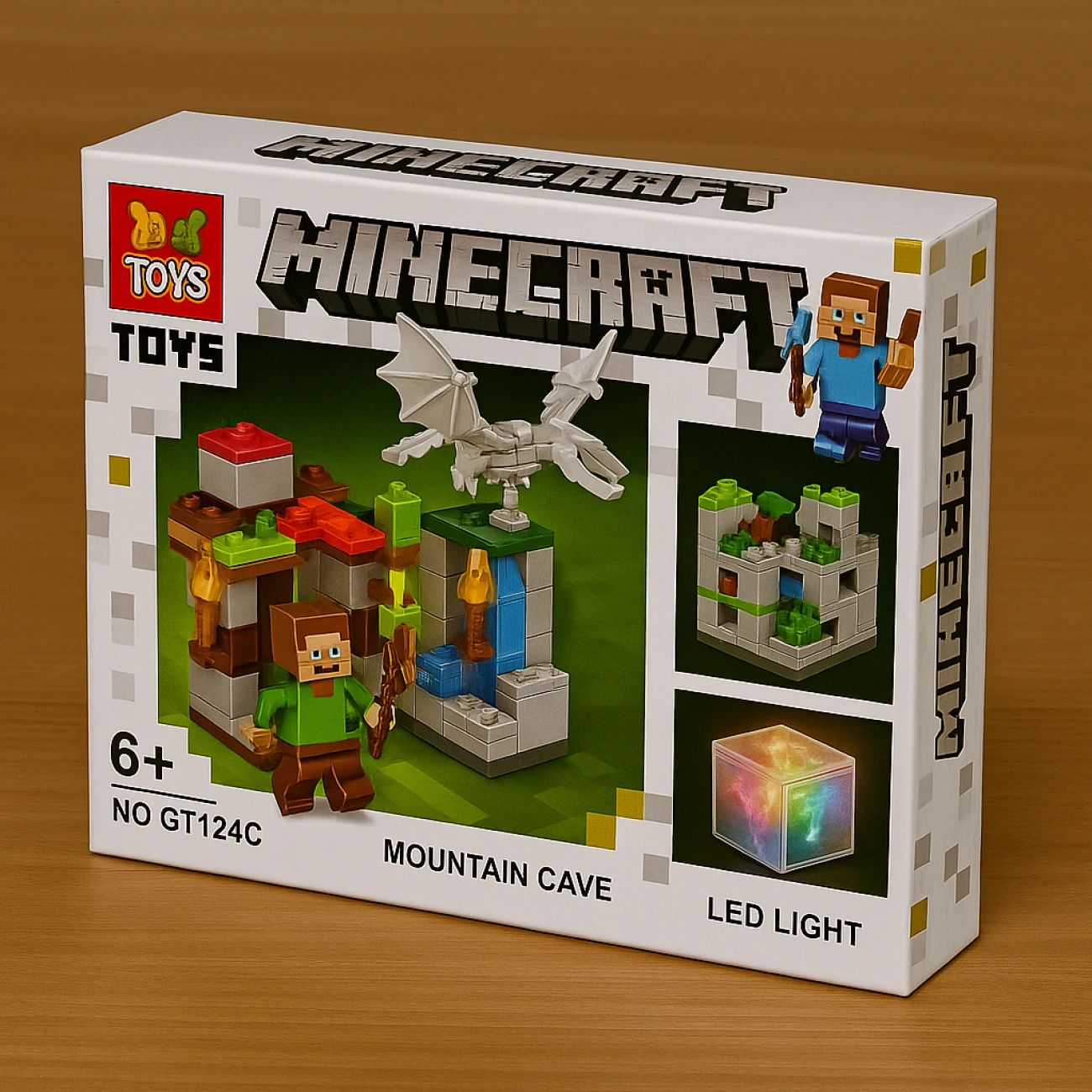 Набор игровой для детей Minecraft Горная пещера с фигурками и 248 дет. (29415003) - фото 5 Набор игровой для детей Minecraft Горная пещера с фигурками и 248 дет. (29415003) - фото 5