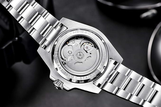 Годинник механічний Pagani Design PD-1661 водонепроникний з автопідзаводом Silver/Black (1138-0009) - фото 5