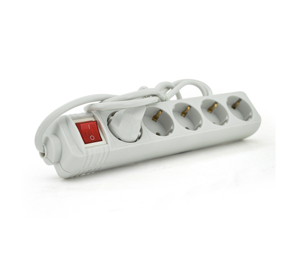 Подовжувач мережевий Europower EPW515 220V 10A 2,5kW на 5 розеток 1,5 м White (EPW515)