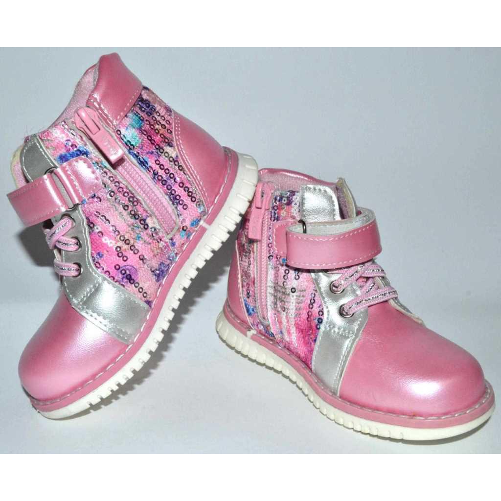 Ботинки демисезонные Y.TOP 1894-3 р. 22 13,8 см Pink - фото 4